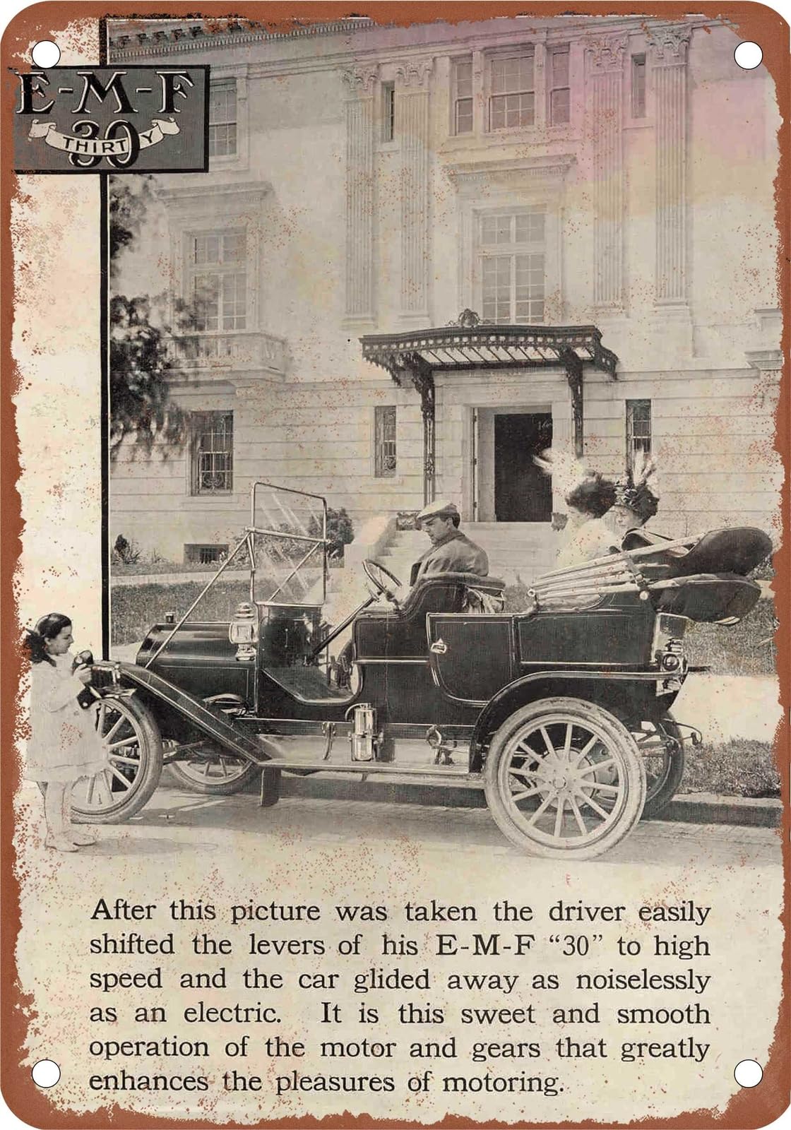 METAL SIGN - 1911 Studebaker Vintage Ad 02 - Old Retro Rusty Look home decor