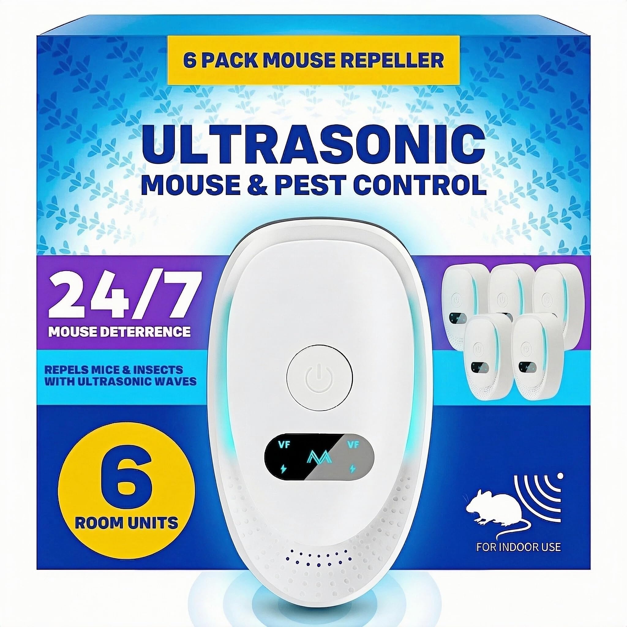Padonco Ultrasonic Pest Repeller Plug In – 4 Pack Mouse & Rodent Repellent for Home, Garage & Attic, Electronic Rat Control Device for Mice, Ants & Spiders, Safe for Pets & Children — view 11