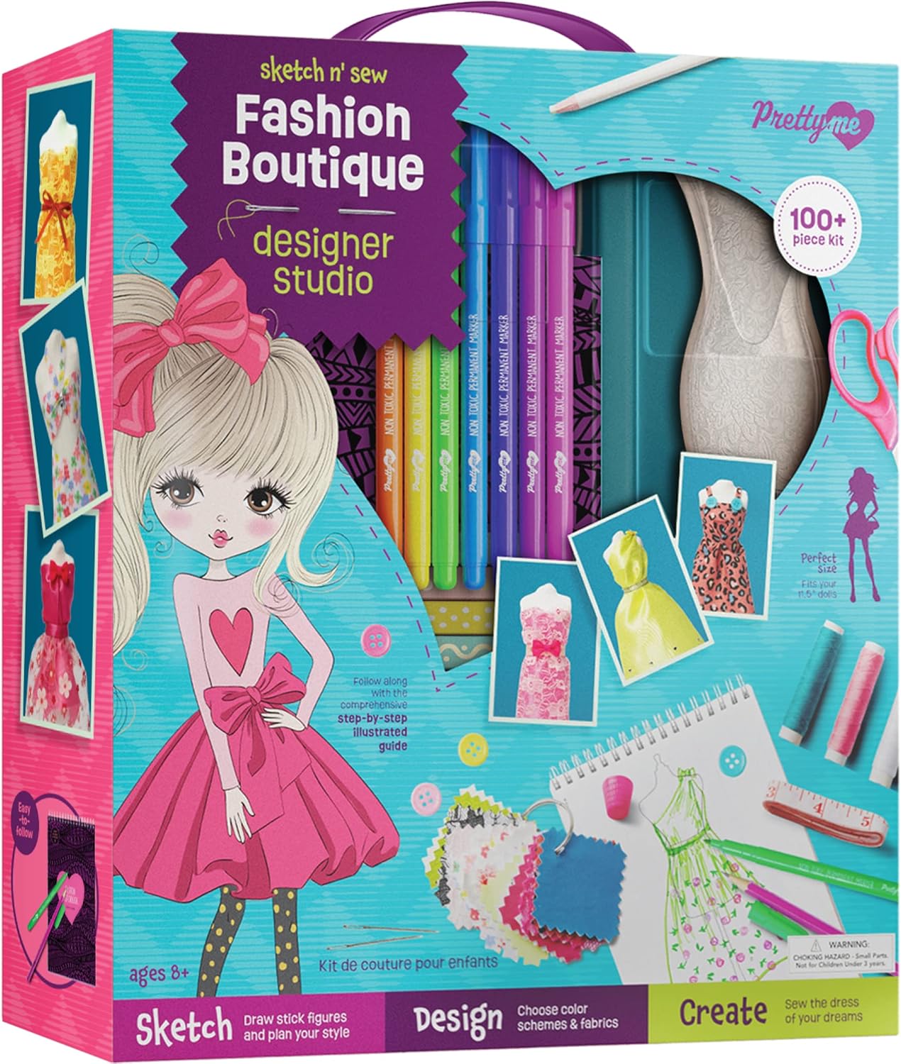 Fashion Design Studio Sewing Kit for Kids Girls Arts