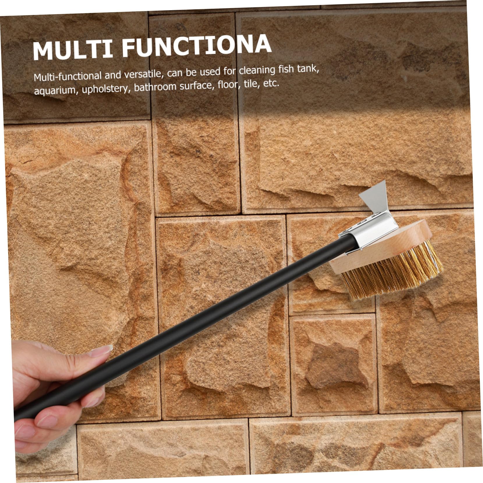 Cepillo Resistente para Estufa Diseño Antideslizante y Mango de Madera, Suministros de Limpieza para Horno y Cocina Profesional