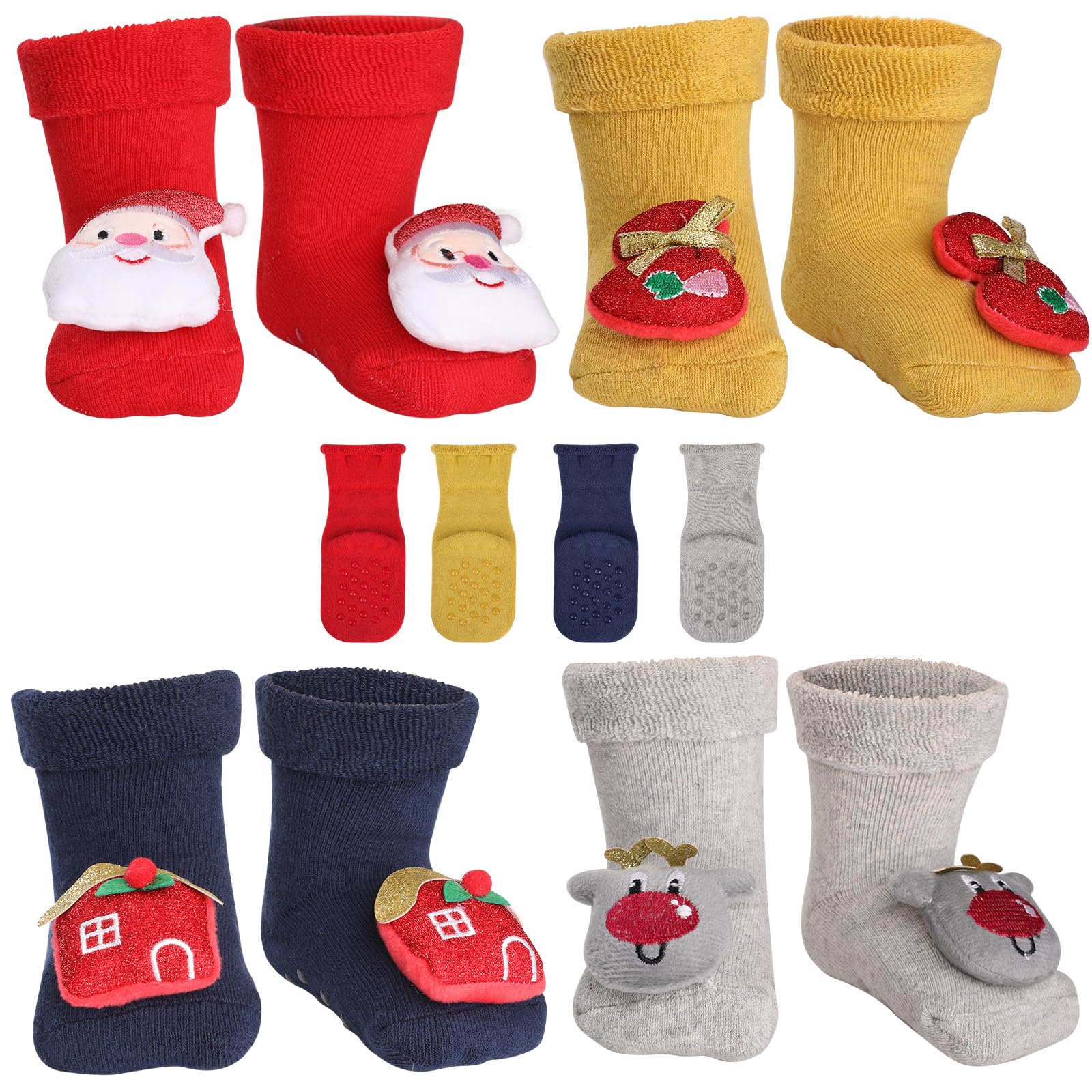 Enfant Antiderapante, Chaussettes De Noel Enfant, Chaussette Bebe