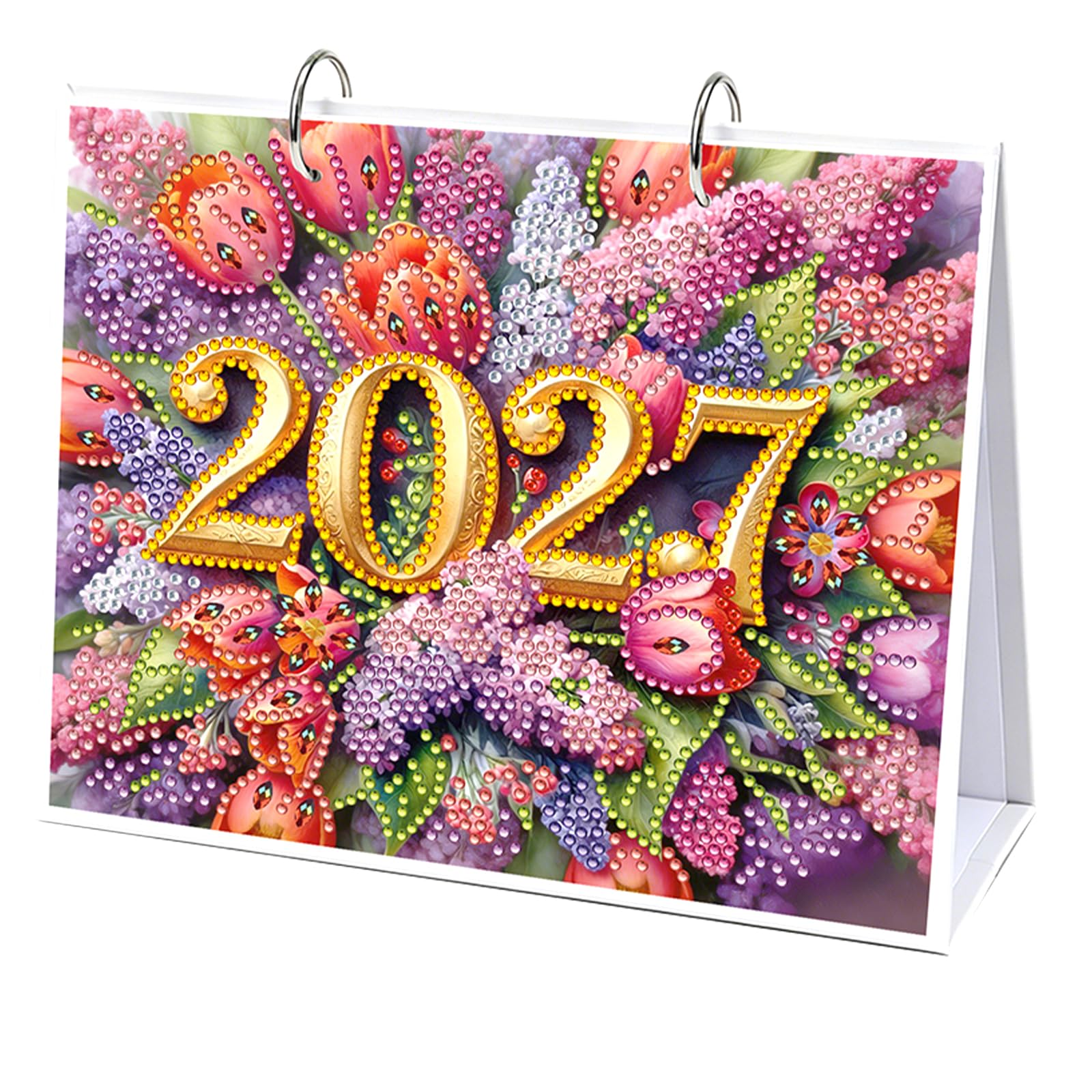 DIY Diamond Art Painting 2027 Desk Calendar Ornament Kit