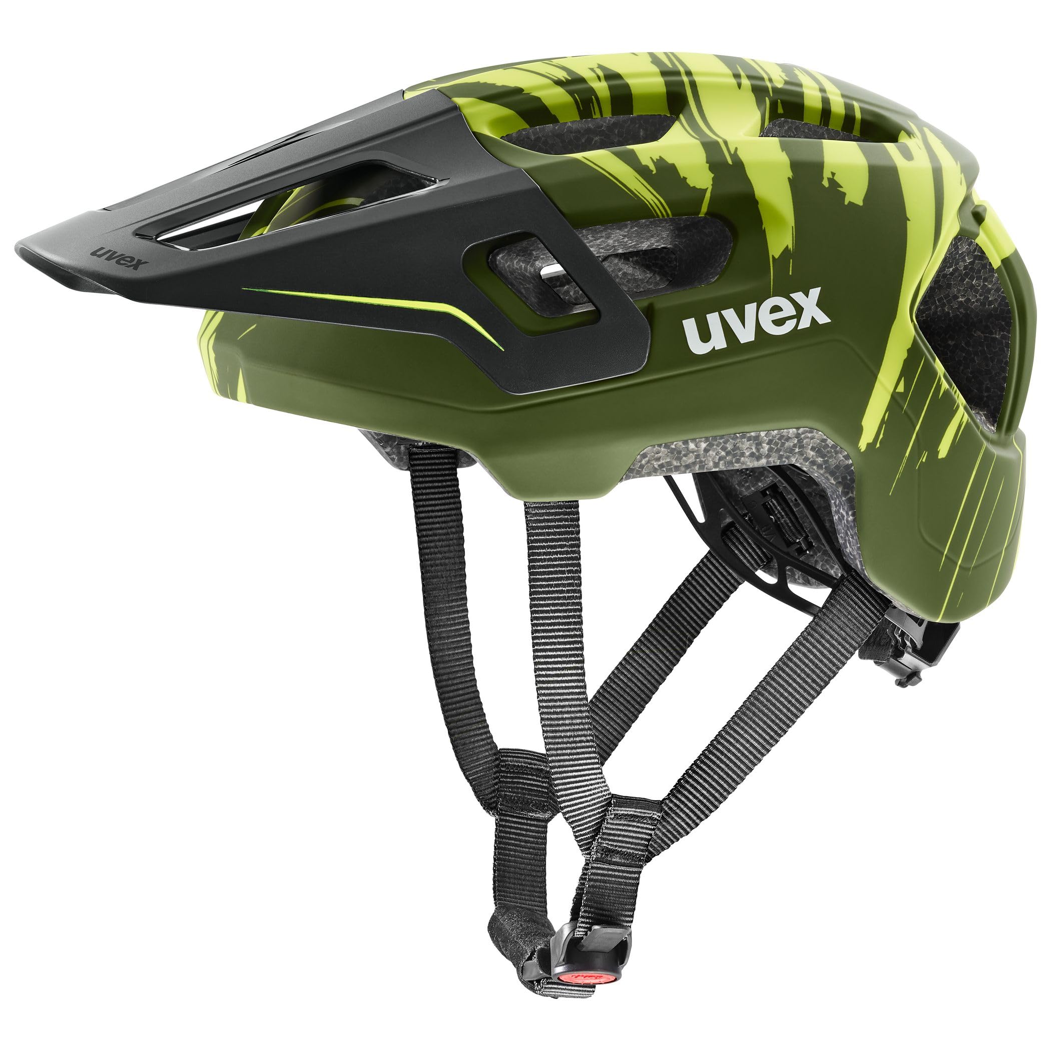 uvex react jr. fullface, kask rowerowy unisex-dzieci, dark olive matt, 52-56 cm