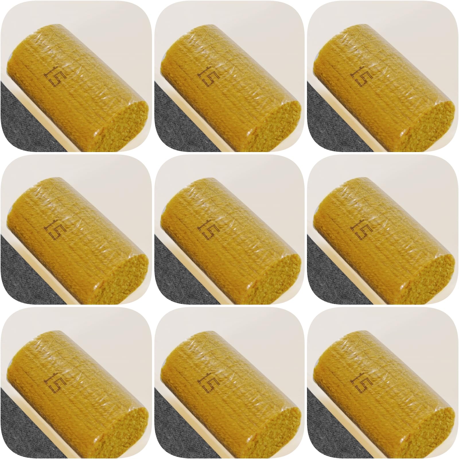 Yglnden 10 Bundles Latch Hook Kit Colorful Yarn Bundles Cut Rug DIY Latch Hook Yarn for Handmake Craft Sewing Knitting for Adults (10 Bundles# Dark Yellow)