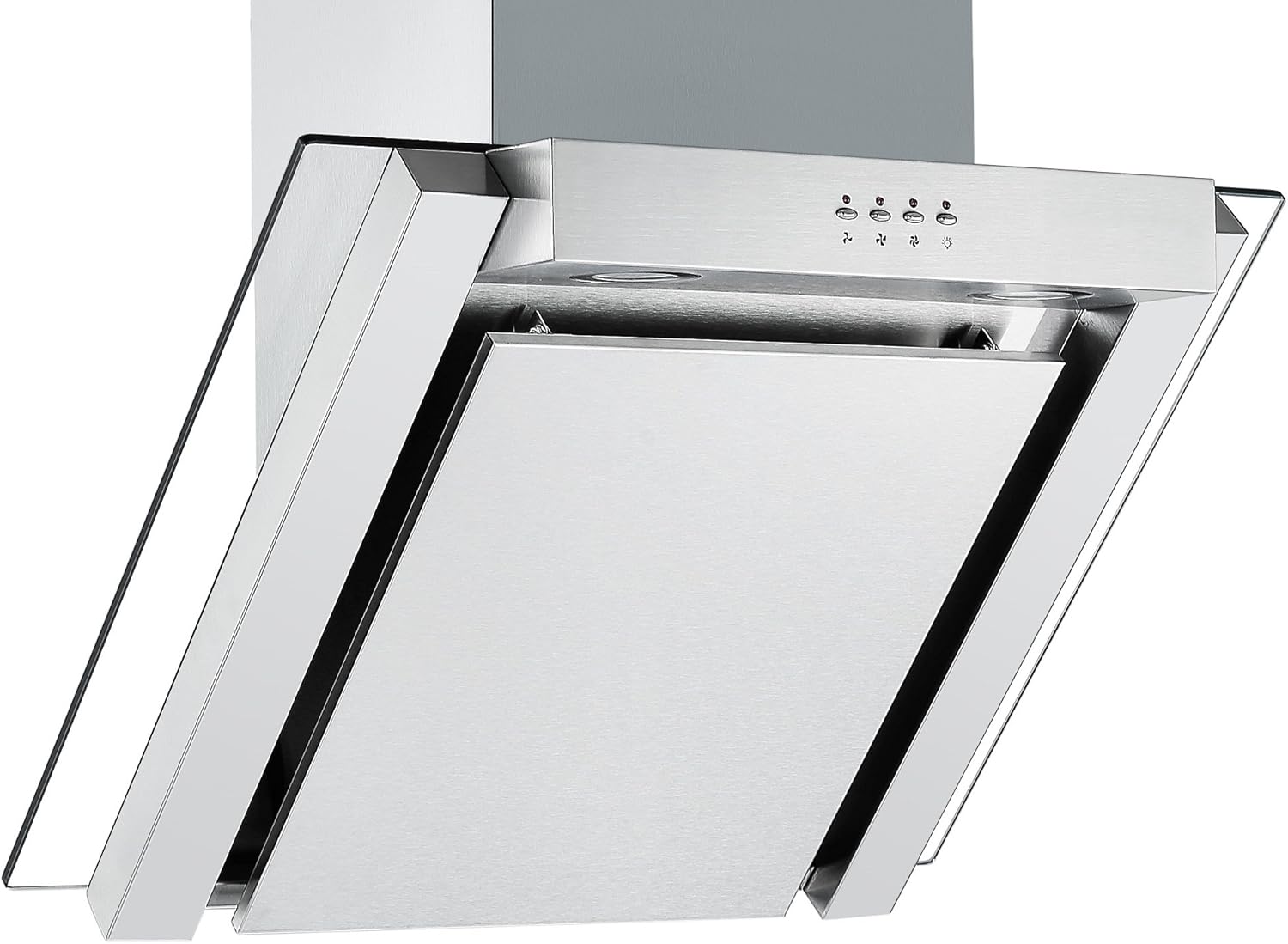 Angled Glass Extractor Fan Cookology ANG605SS Unbranded 60cm Angled