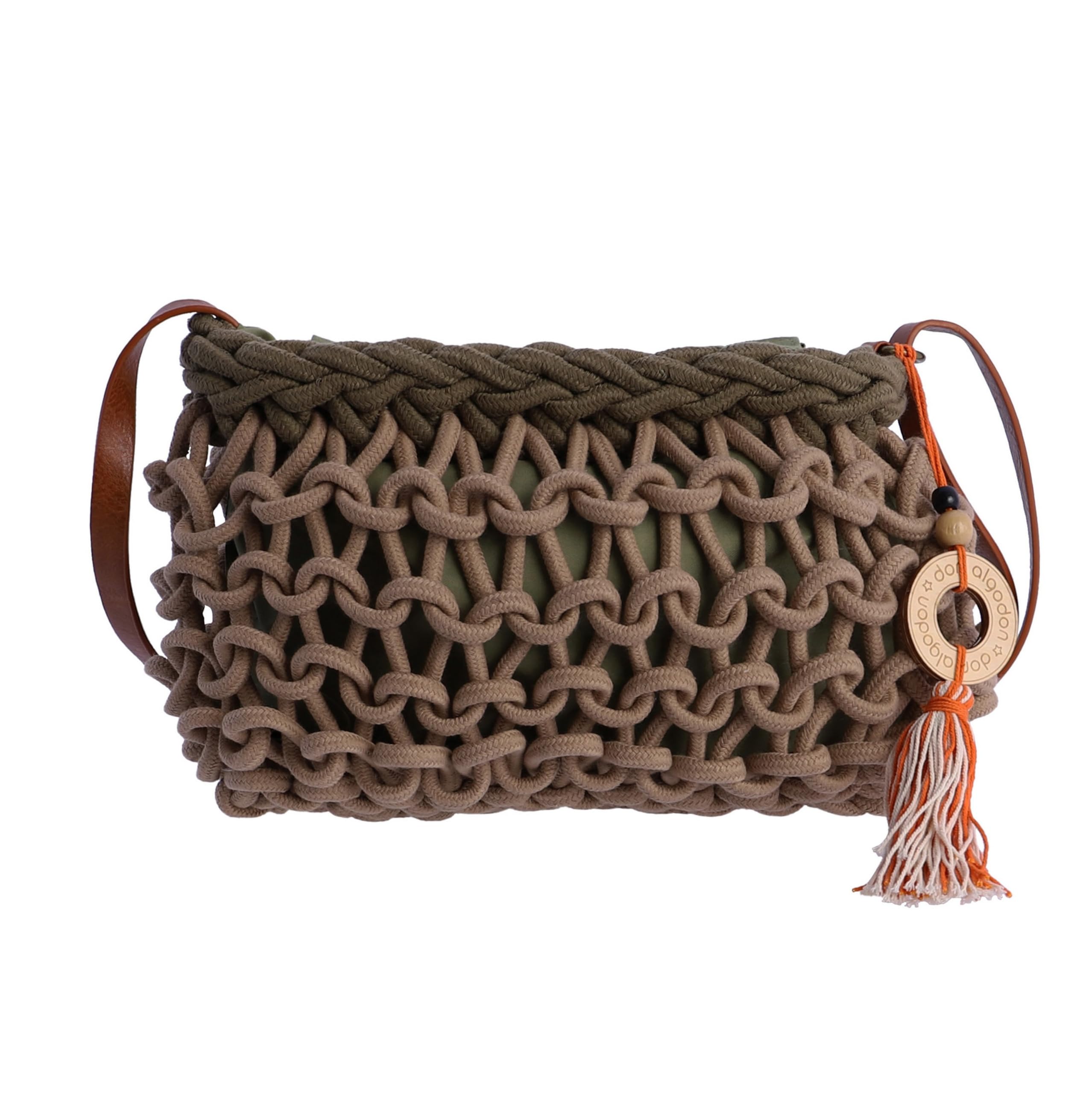 DON ALGODON Bolso mujer - bolso playa - bolso bandolera mujer - bolso de verano - bolso rafia con cremallera - bolso de paja - bolso trenzado mujer - Lili
