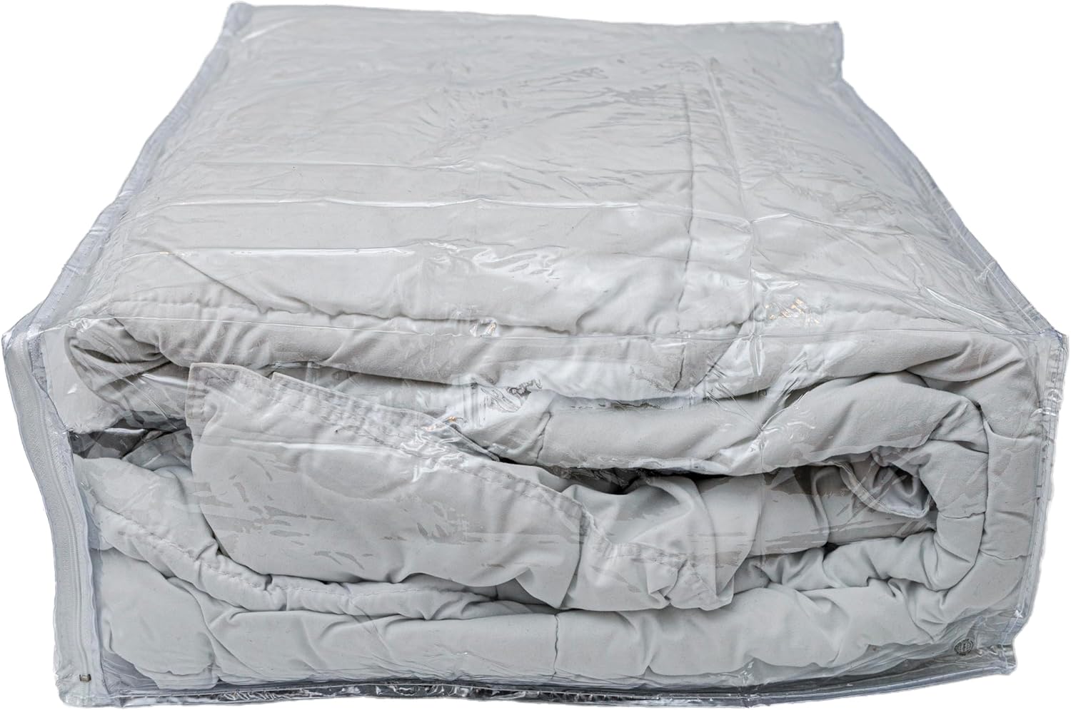 Set of 5 Clear Vinyl Zippered Storage Bags 22 x 18 x 7.5 Inch With Handle - Image 7