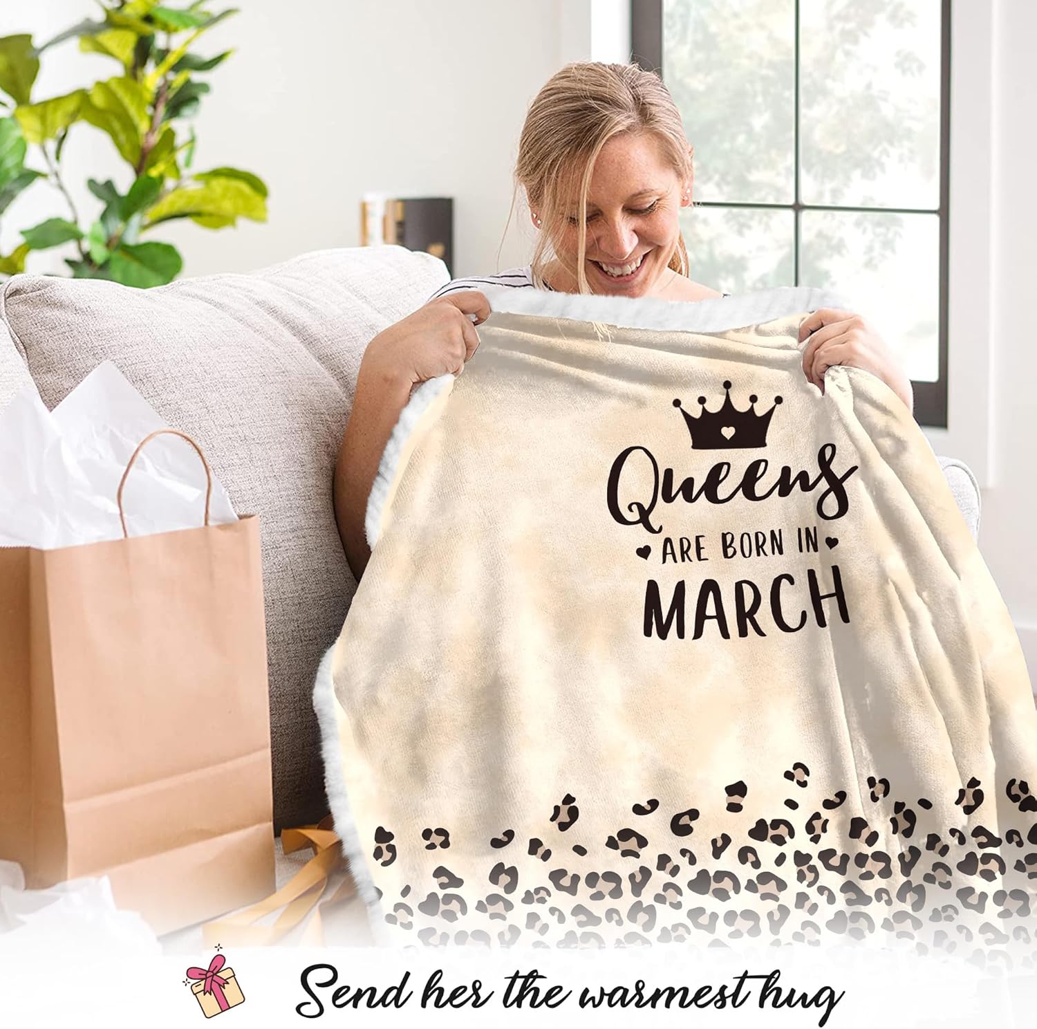 Vprintes Queens Wearable Blanket