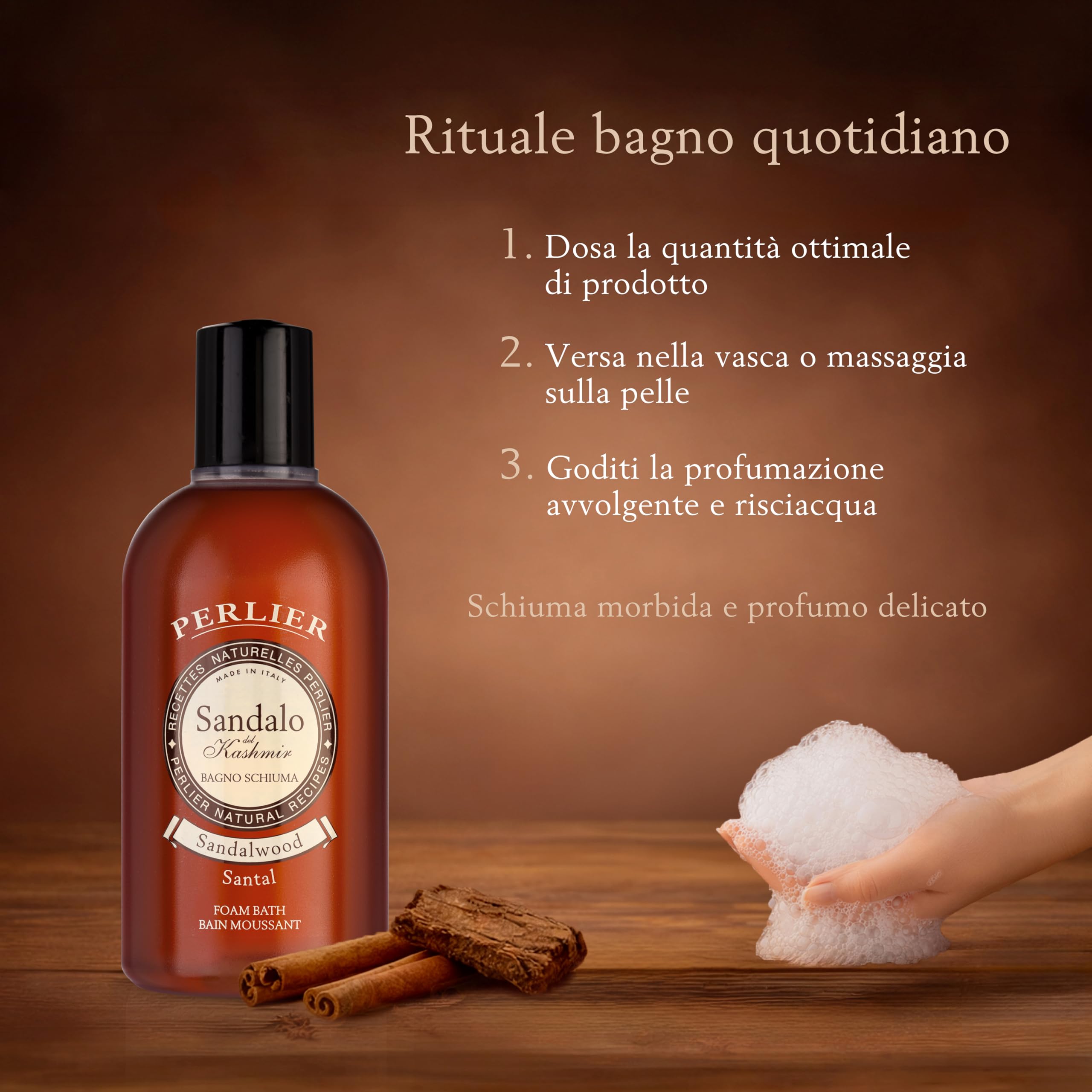 Amazon.com : Perlier Foam Bath, Sandalwood, 16.9 fl.oz. : Beauty