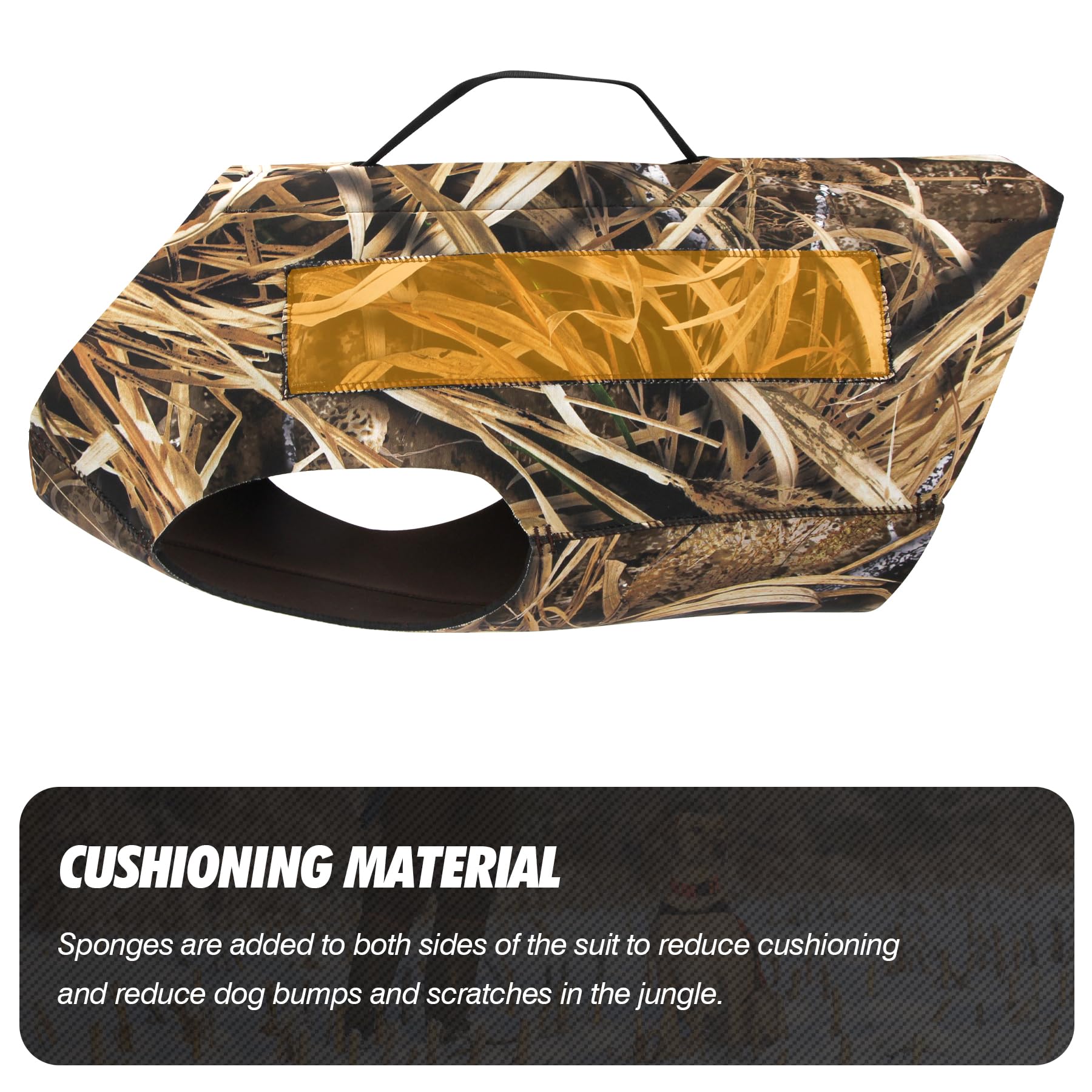 GUGULUZA Neoprene Dog Vest Hunting Safety Vest Camo,5mm Neoprene S - XXXL (M-(17" Neck, 26" Chest)), Camouflage - Image 3