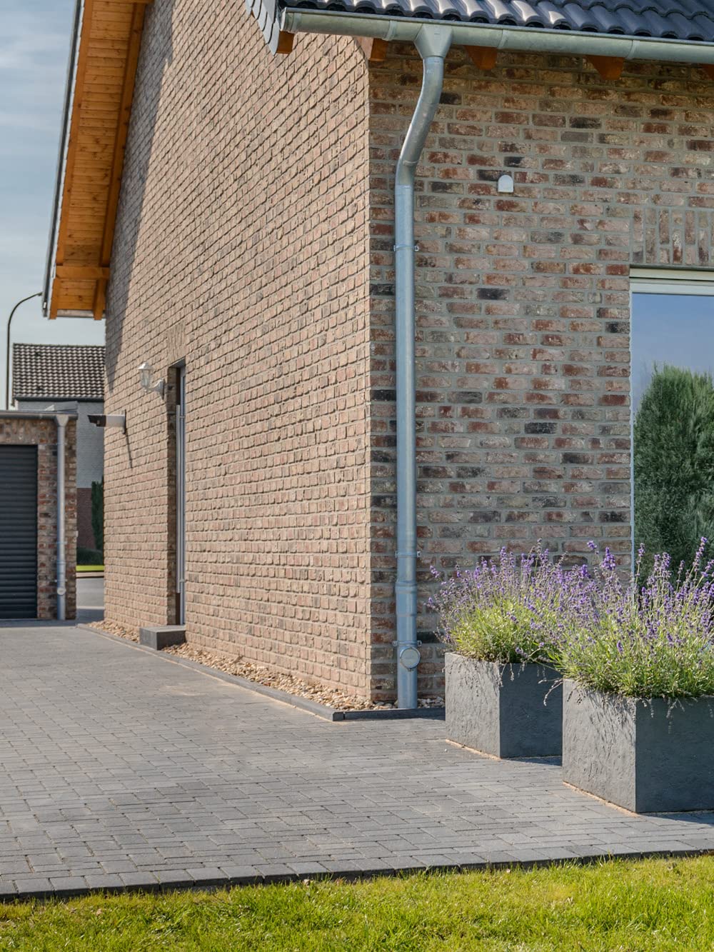 Pflanzwerk® Vaso per piante TUB Lava, grigio, 17 x 50 x 17 cm, XXL, rettangolare, grande fioriera in fibra di vetro per giardino e davanzale esterno ed interno, resistente al gelo, protezione dai