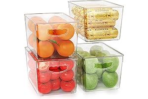 4 Pack Clear Storage Bins with Lids, The Ultimate Solution for Organized Clarity
