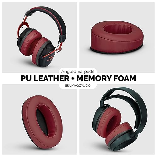 Miniatura 7 de Brainwavz Almohadillas de espuma viscoelástica en ángulo, adecuadas para auriculares grandes sobre la oreja, AKG, HifiMan, ATH, Philips, Fostex