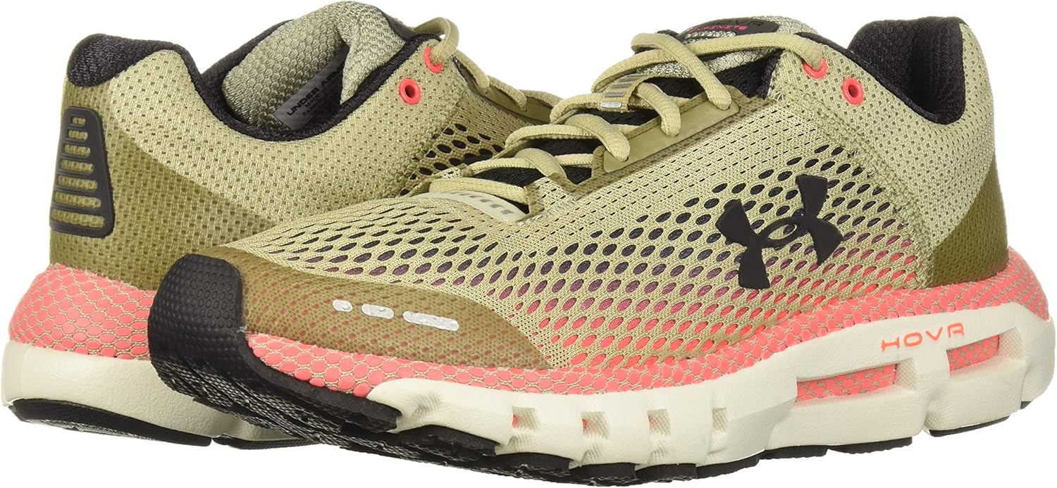 Under Armour Men's HOVR Infinite Running Shoe 7 Range Khaki (301)/Beta Red