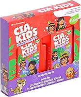 Cia. da natureza, Kit Infantil, Shampoo e Condicionador, Para cabelos Finos e Delicados, Lisinhos Tropicais, Vegano, 2 X 250ml
