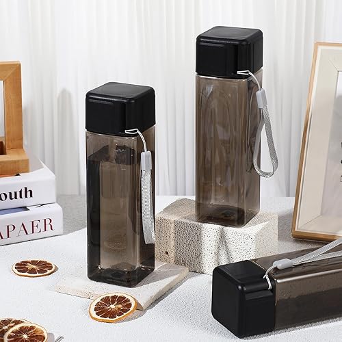 Miniatura 7 de Mifoci 30 botellas de agua de plástico a granel de 17 onzas para niños y adultos, botellas de bebidas portátiles reutilizables a prueba de fugas,