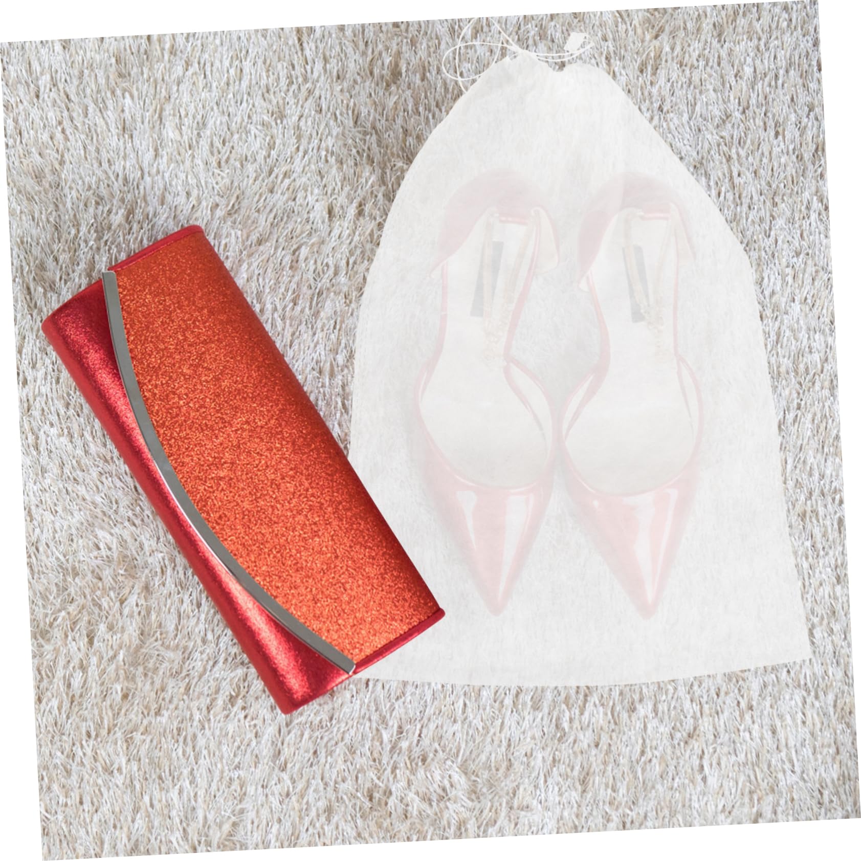 Sacchetto Scarpe Antipolvere Bianco Non Tessuto 50 Pezzi | Formato Grande 32x48 Cm, Chiusura Coulisse, per Scarpe e Stivaletti, Uso Casa e Viaggio