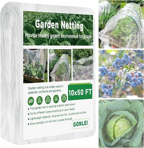 GonLei Garden Netting 10 X 50 FT Ultra Fine Netting