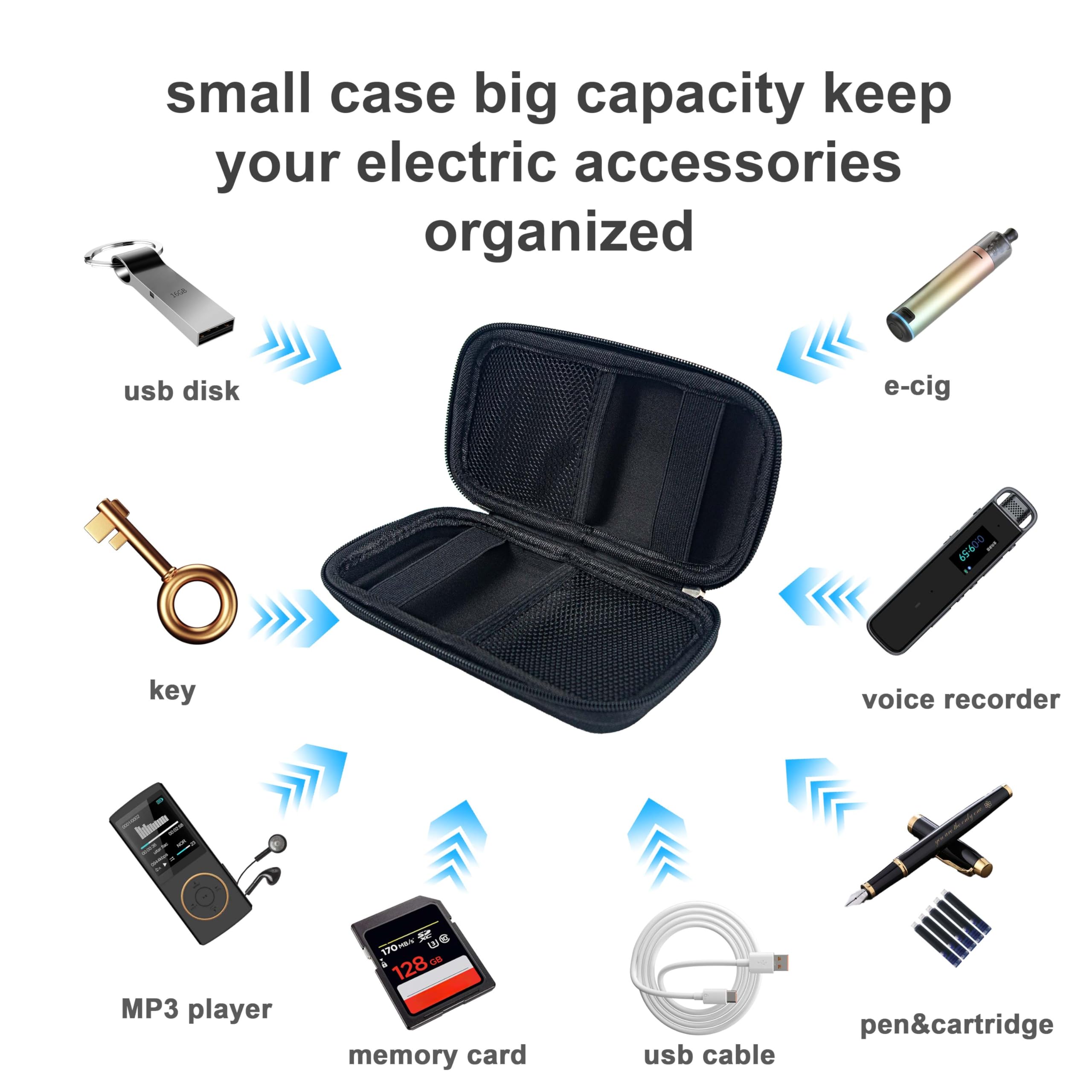 AwA HoDoMi Vape Battery Case 6.7 inch for 510 Threaded Battery & Cartridge