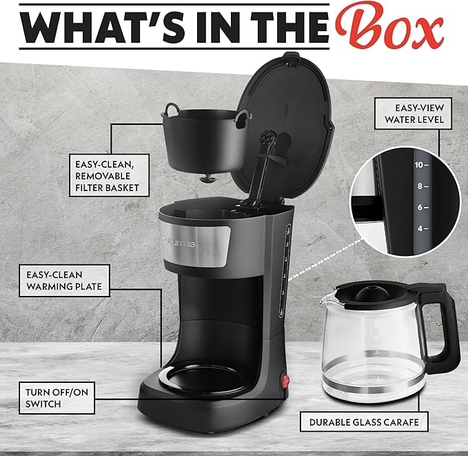 Cafetera de Goteo 12 Tazas con Función Pausa y Sirve y Placa Calienta Tazas miniatura 7