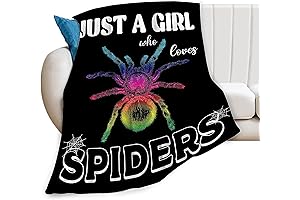 Super Cozy and Snuggly "Just a Girl Who Loves Spiders" Blanket