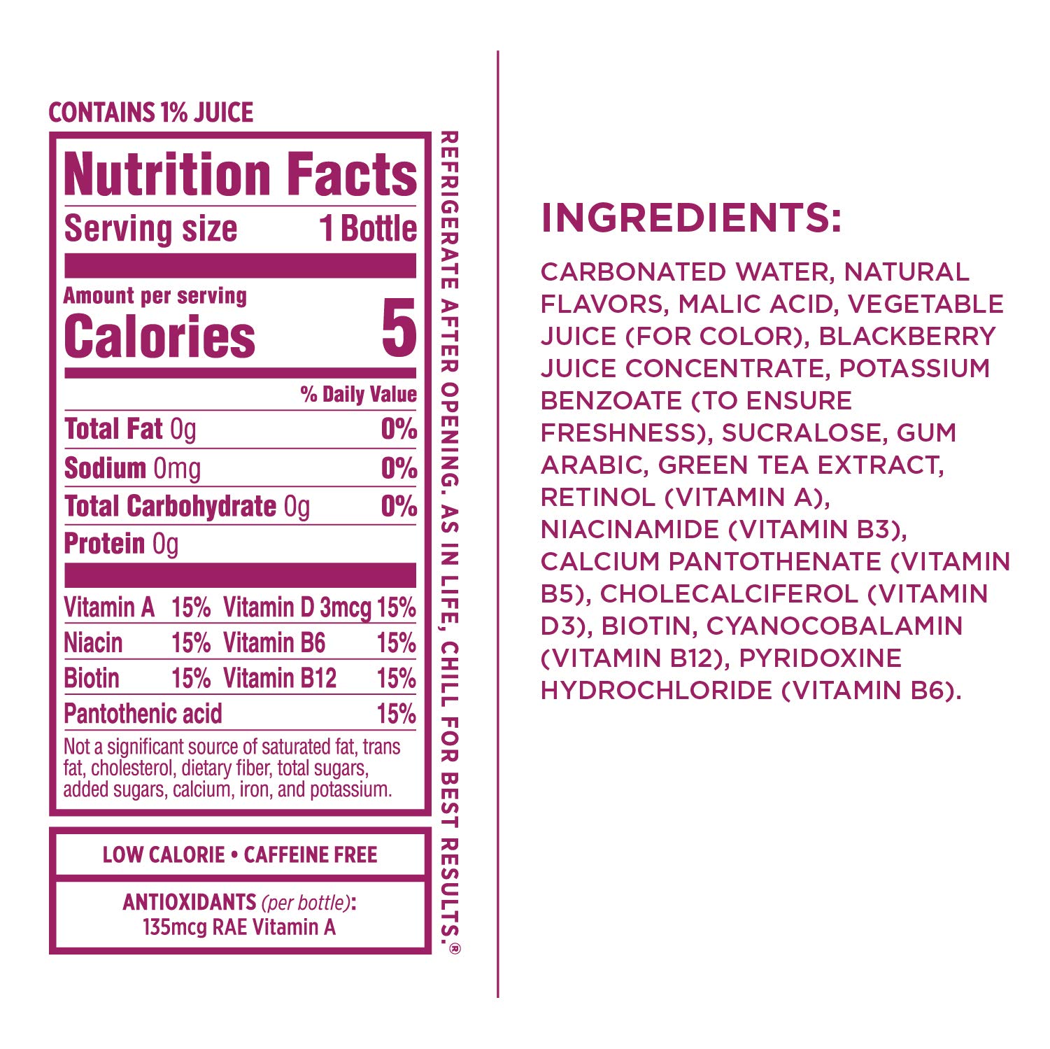 Sparkling Ice +Caffeine Citrus Twist Flavored Sparkling Water with Caffeine (Pack of 12) and Sparkling ICE Black Raspberry Sparkling Water (Pack of 12)