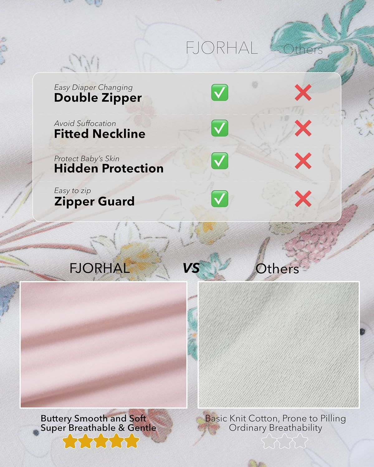 Rayon Made from Bamboo Sleep Sack – TOG 1.0 Soft Wearable Blanket for Infants & Toddlers - Image 4