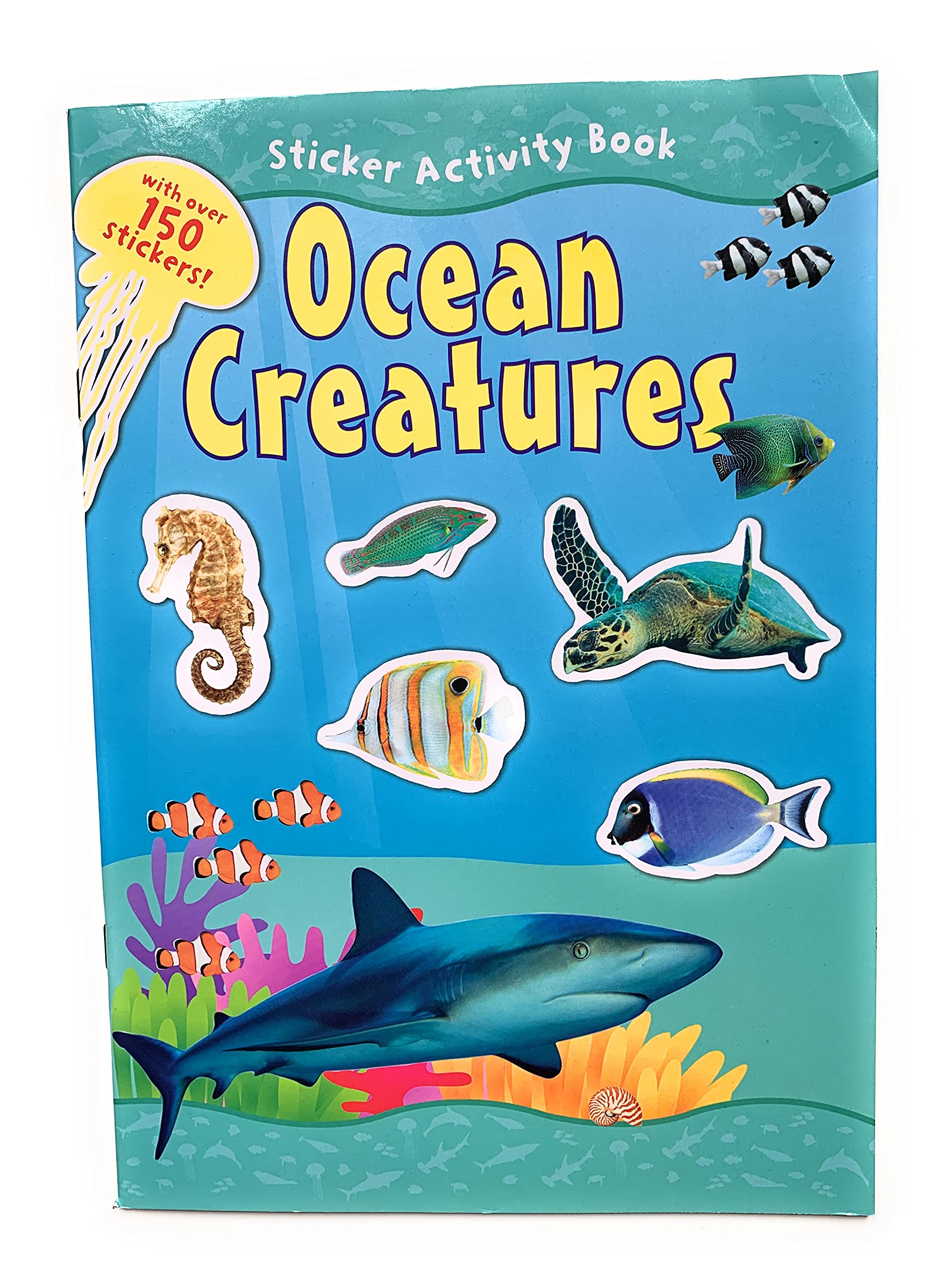 Ocean Creatures Sticker Activity Book (With Over 70 Reusable Stickers) Animal World