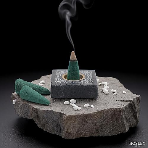 Miniatura 8 de Hosley Paquete de 240 conos de incienso de luna llena, infusión de aceite esencial, ideal para meditación, aromaterapia, spa, hogar, baño, bodas,