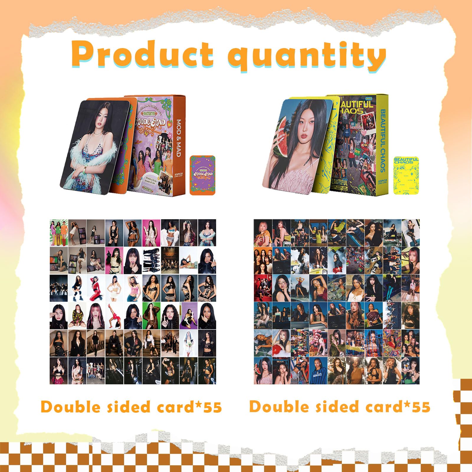 Set di 110 carte KATSEYE, album romanzo merchandising, foto gruppo fronte-retro, regalo fan ragazze