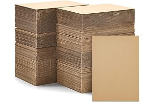 Juvale Corrugated Cardboard Sheets for 5x7 Envelopes, 2mm Thick Chipboard Inserts to...