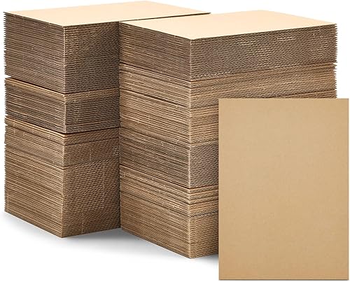 Juvale - Hojas de cartón corrugado (200 unidades) 5 x 7 pulgadas