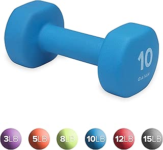 Gaiam Neoprene Dumbbell Hand Weight (Sold as Single Dumbbell) - coolthings.us