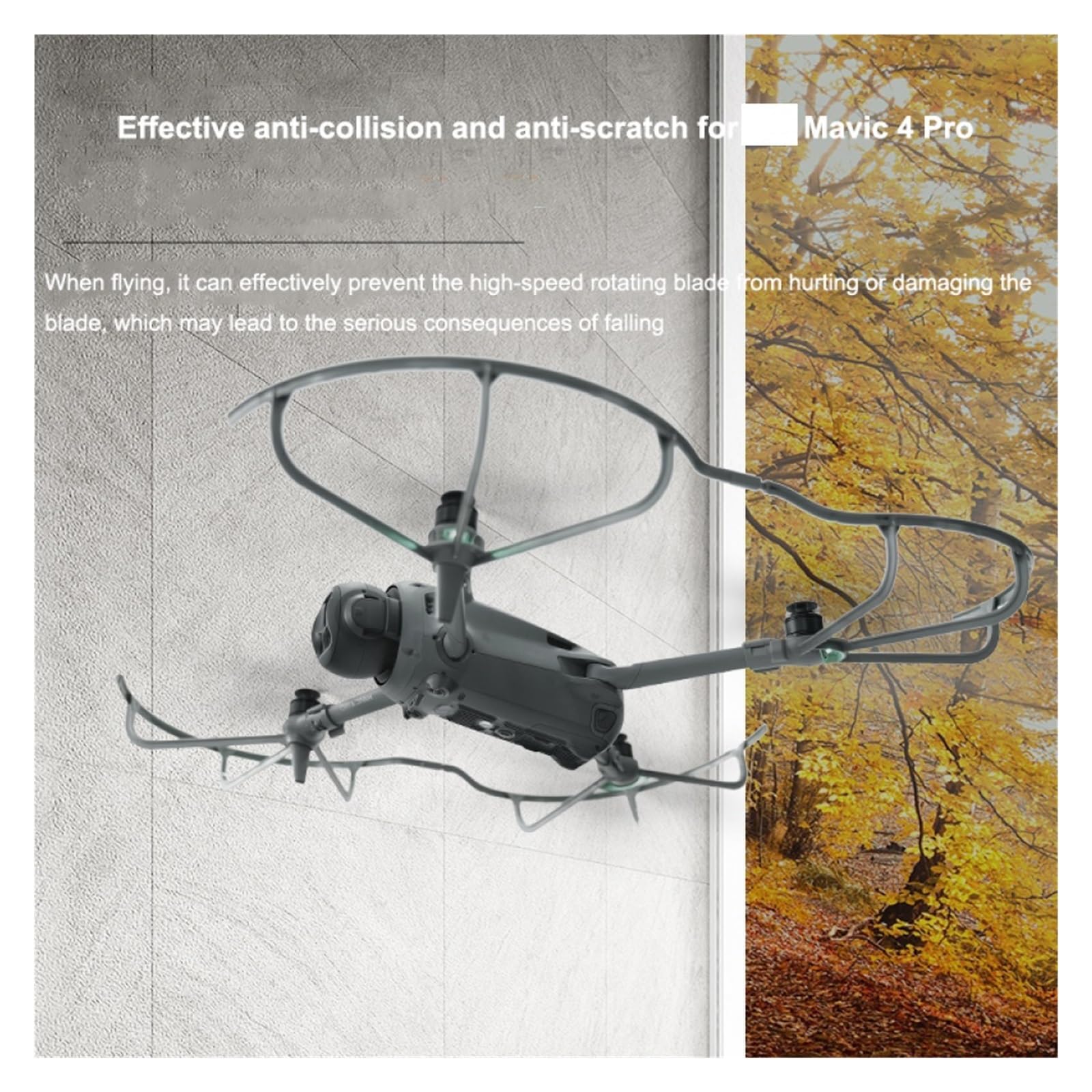 Compatible con protector de hélice drone Mavic 4 Pro, desmontable, evita colisiones, accesorios portátiles material PC+ABS