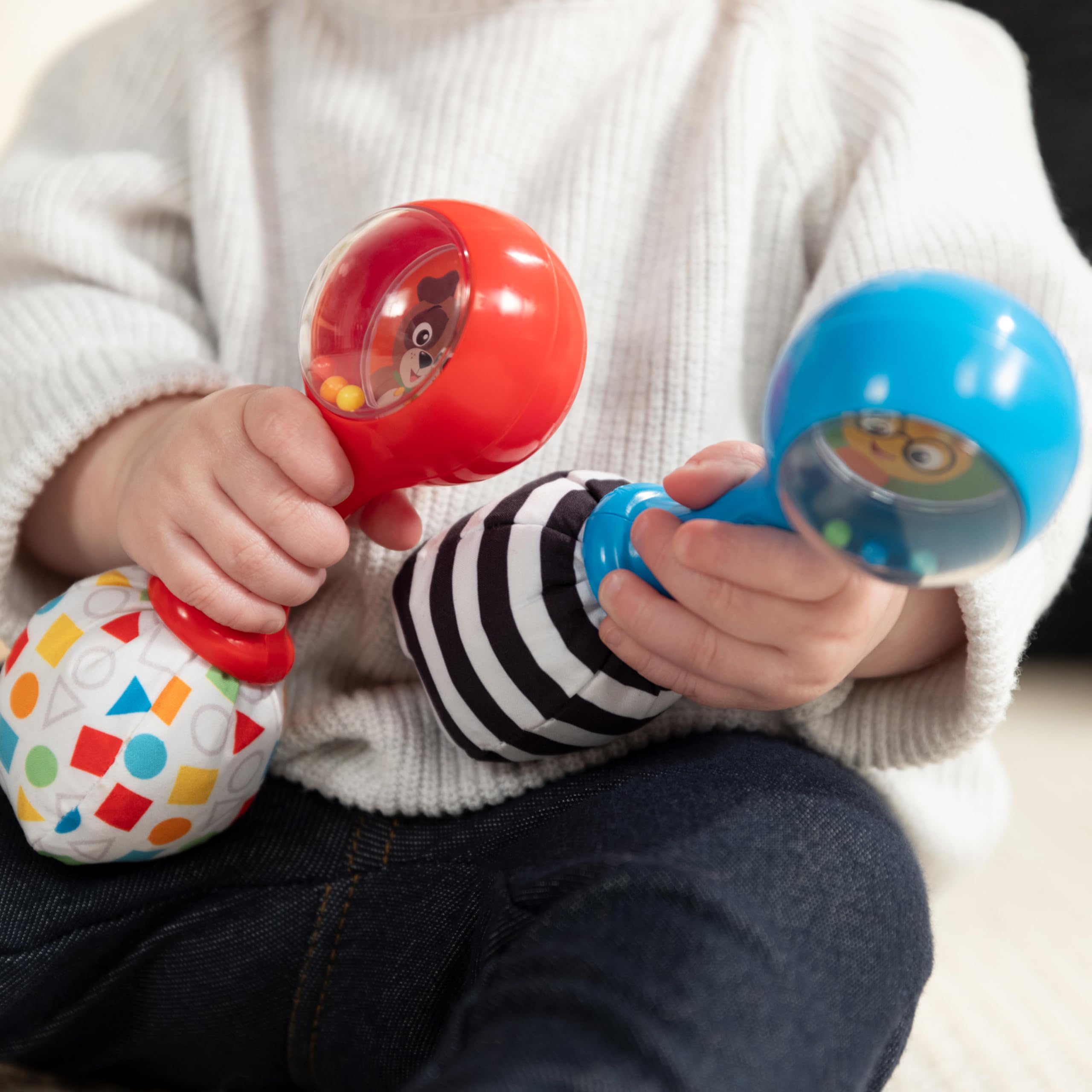 Baby Einstein Shake & Groove zabawka marakasy, dla dzieci od 3 miesięcy i starszych