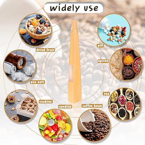 Miniatura 4 de Ctosree 300 bolsas de papel kraft con ventana de 5 x 8 pulgadas, bolsas de papel resellables con cremallera para almacenamiento de alimentos, bolsas