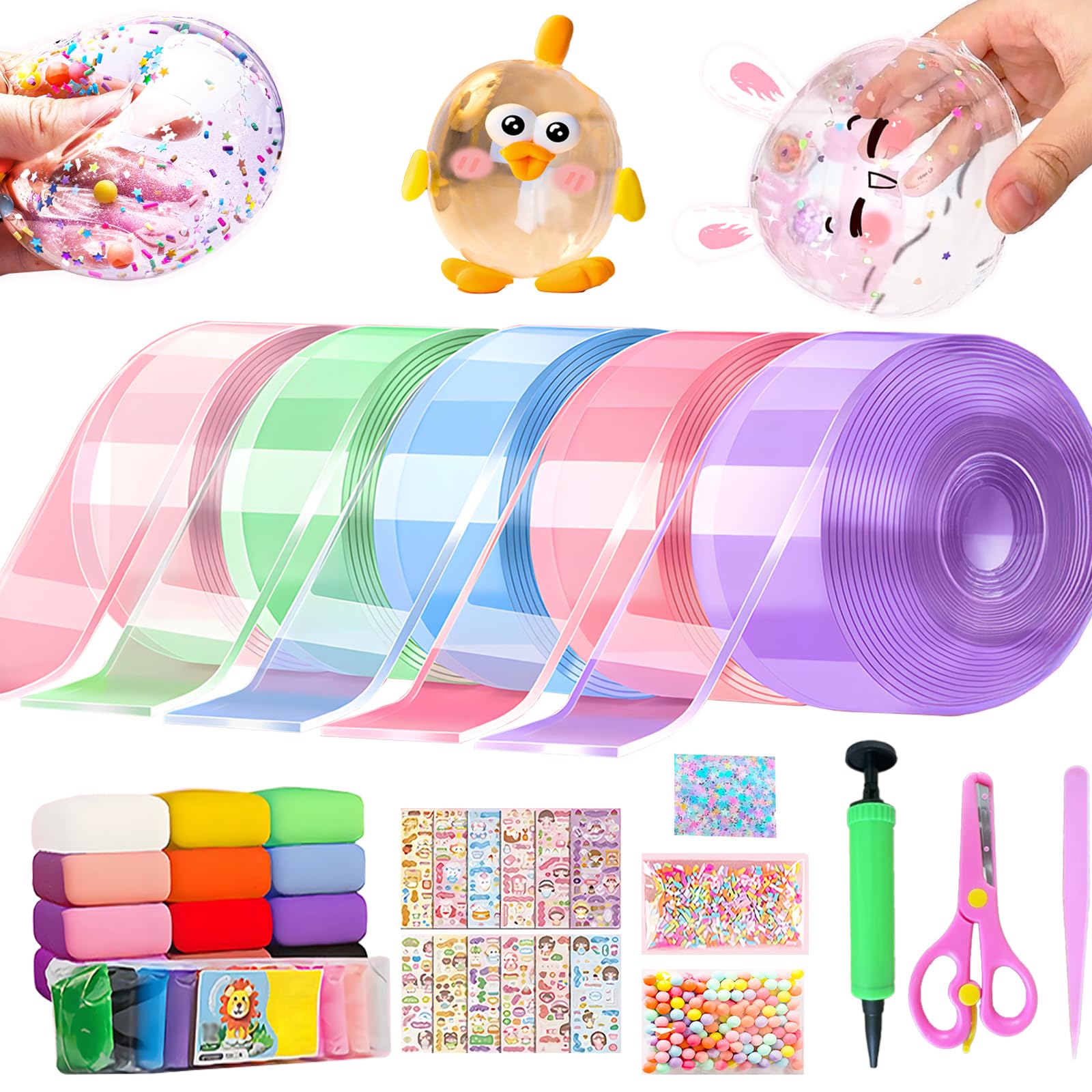 BABYL★ MINI GONG&STICKER PACK & TAPE Standard Width, Performance Grade Packing Tape