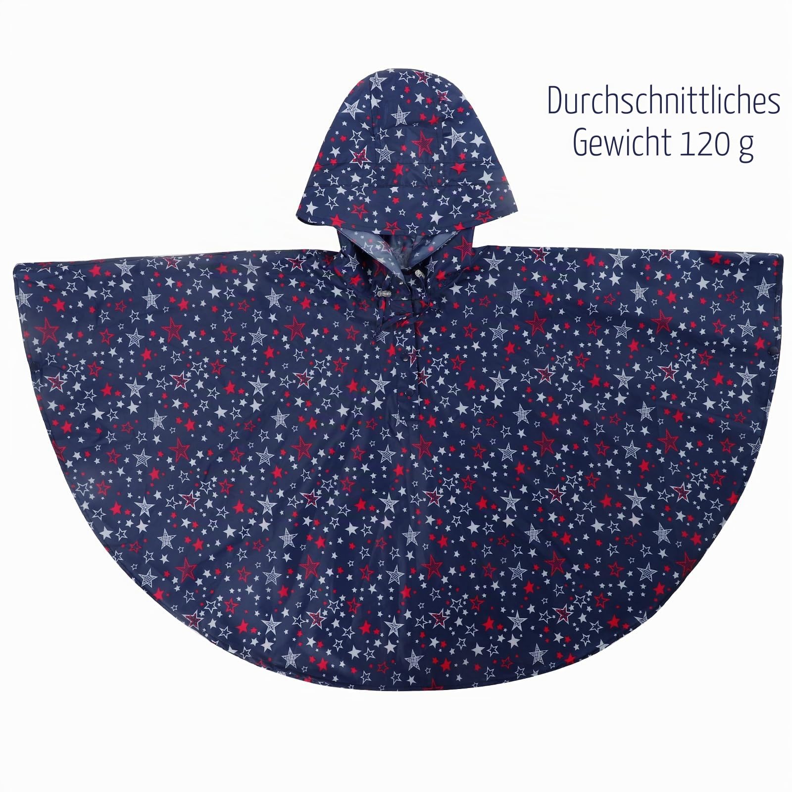 KAKU NANU Regenponcho Kinder Regencape Poncho mit Kapuze 3-14 Jahre Leicht Regenponcho Wiederverwendbar Mädchen Jungen Wasserdicht Faltbar