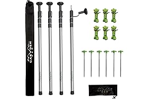 Telescoping Tarp Poles | The Ultimate Camping Accessory for Easy Shelter Setup