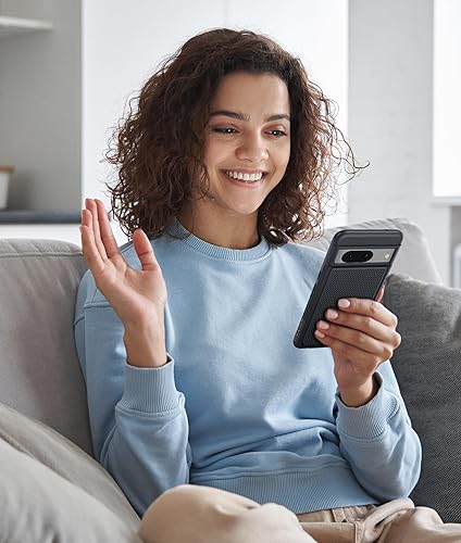 Miniatura 8 de FNTCASE Funda para Google Pixel 8 funda protectora de doble capa a prueba de golpes con carcasa duradera híbrida con textura mate  Resistente