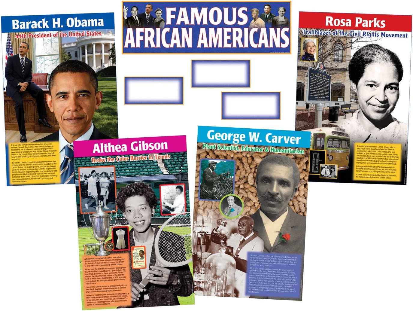 Teacher Created Resources Famous African Americans Bulletin Board Display Set