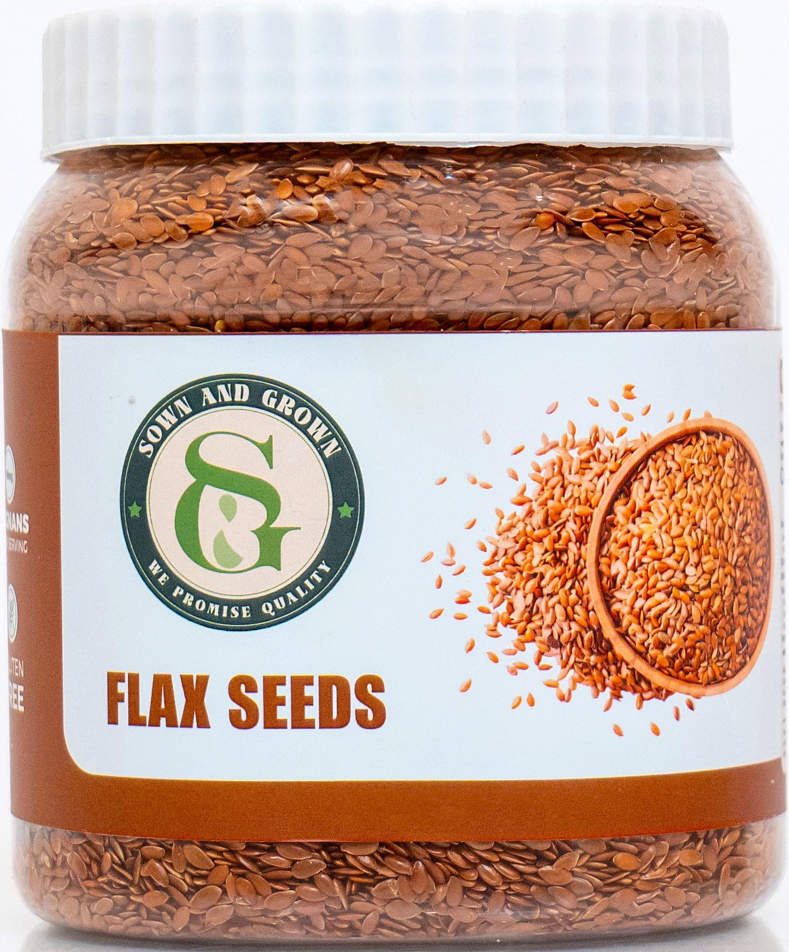 Sown and Grown Flax Seeds for Hair Growth | Raw Seeds for Eating | Alsi | Source of Iron & Dietary Fibre | Rich in Protein (500 gm) (B0D7W5XSKP) Amazon Price History, Amazon Price Tracker