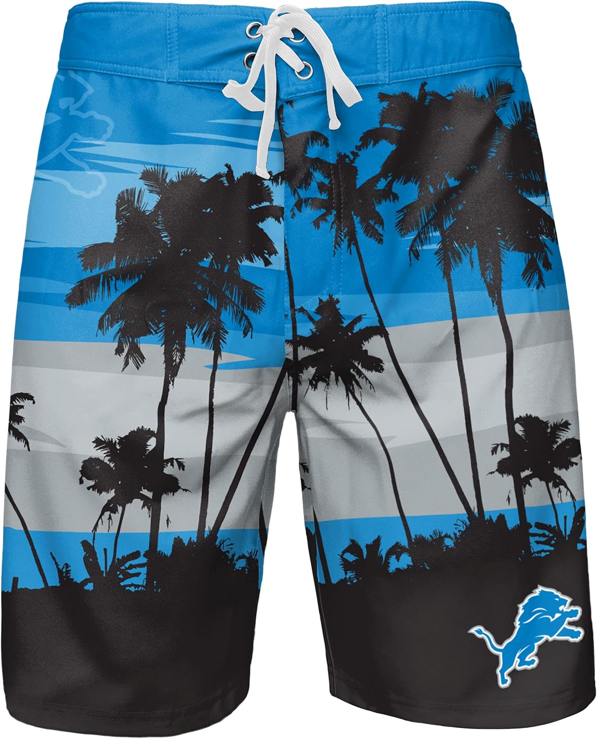 FOCO Mens NFL Team Logo Sunset Swim Boardshorts
