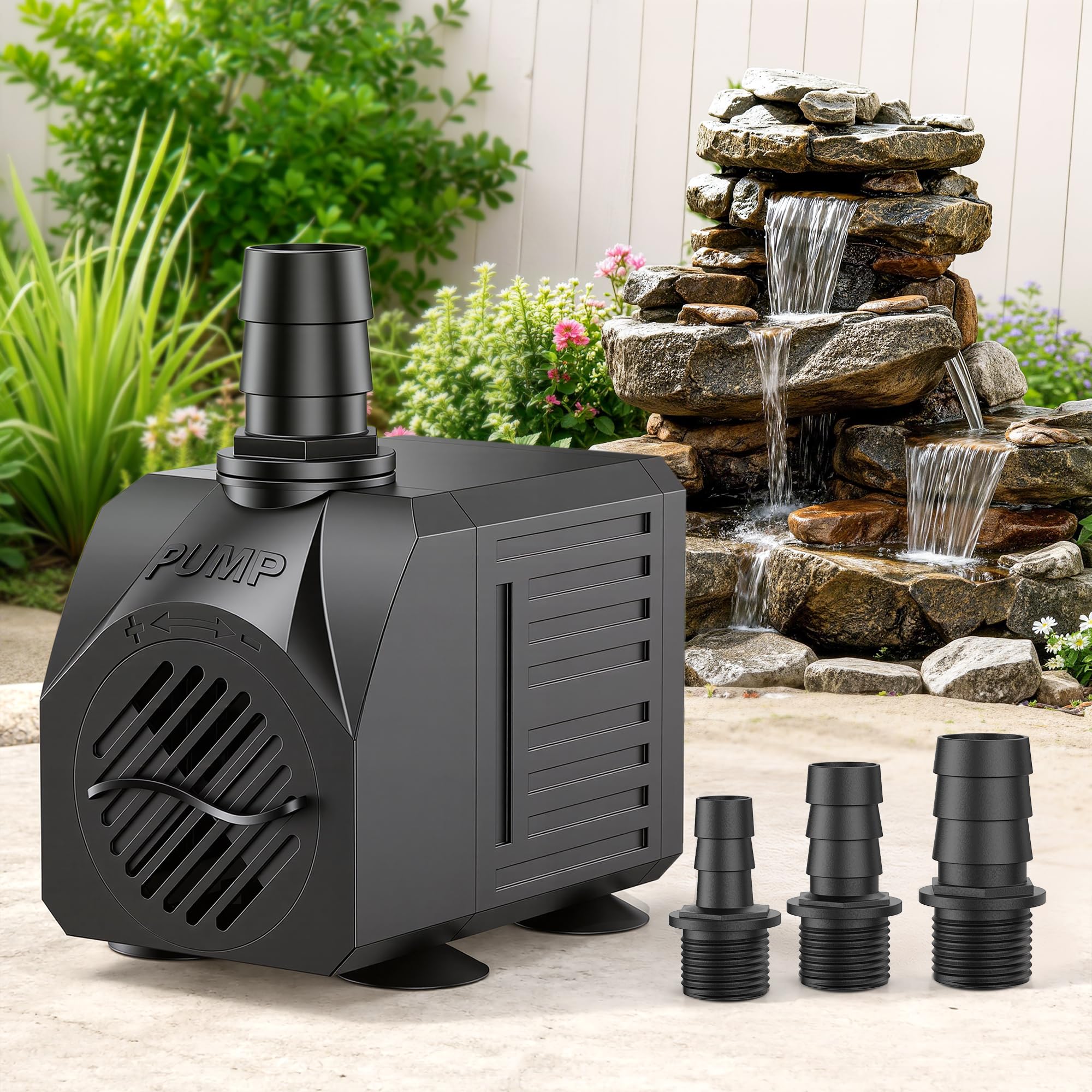 Reliable Waterfall Fountain Pump：Run 24/7 for Stable Circulation