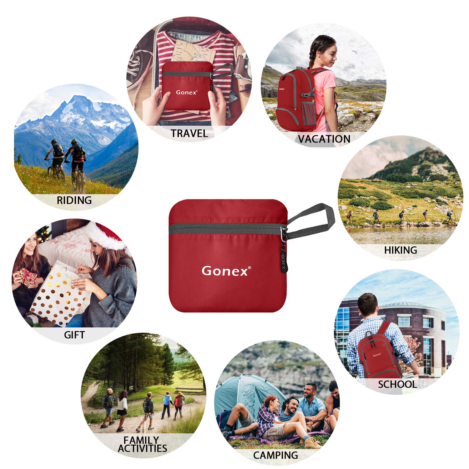 Gonex 30L Lightweight Packable Backpack 