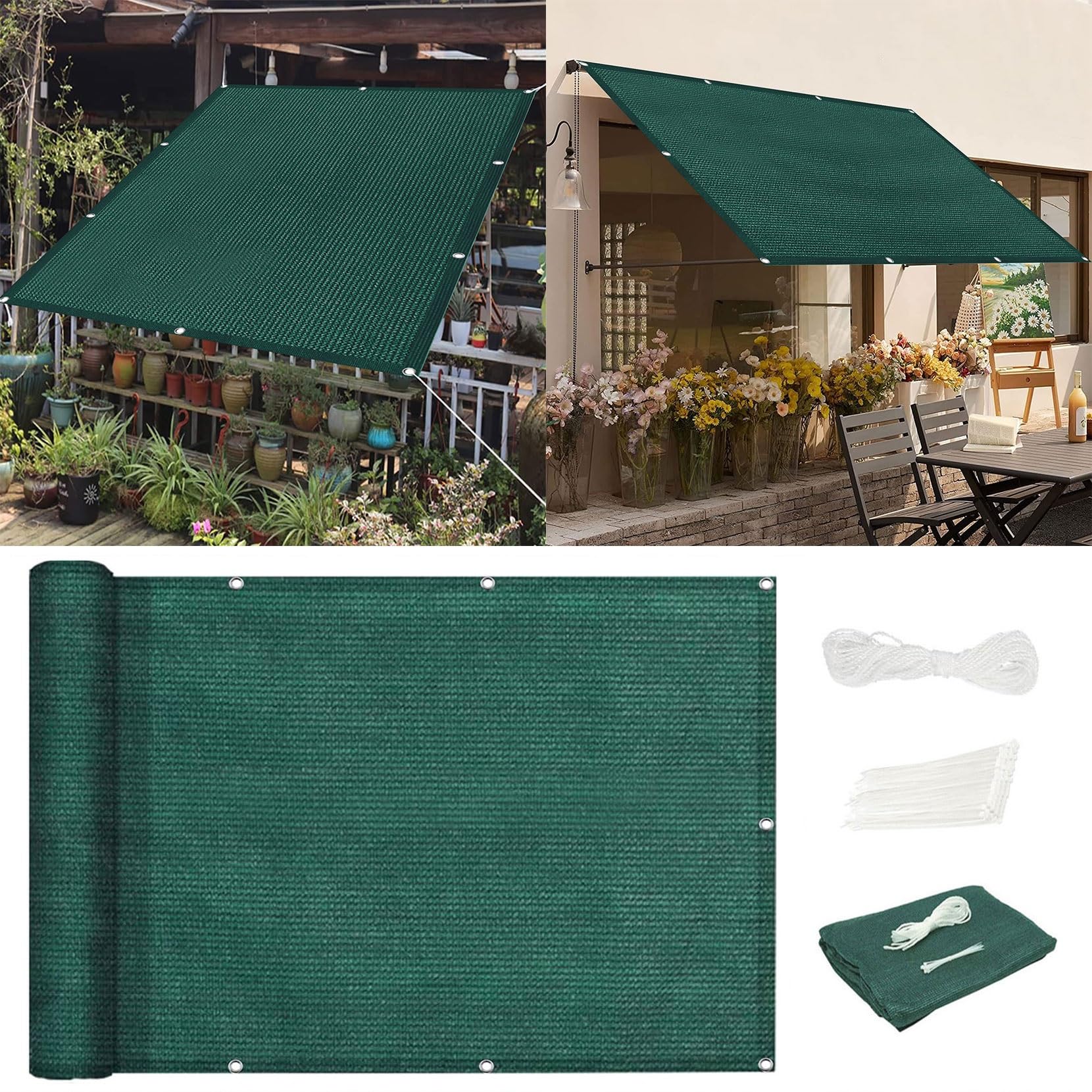 Voile ombrage respirante pour éliminer la chaleur sous la terrasse ou le jardin