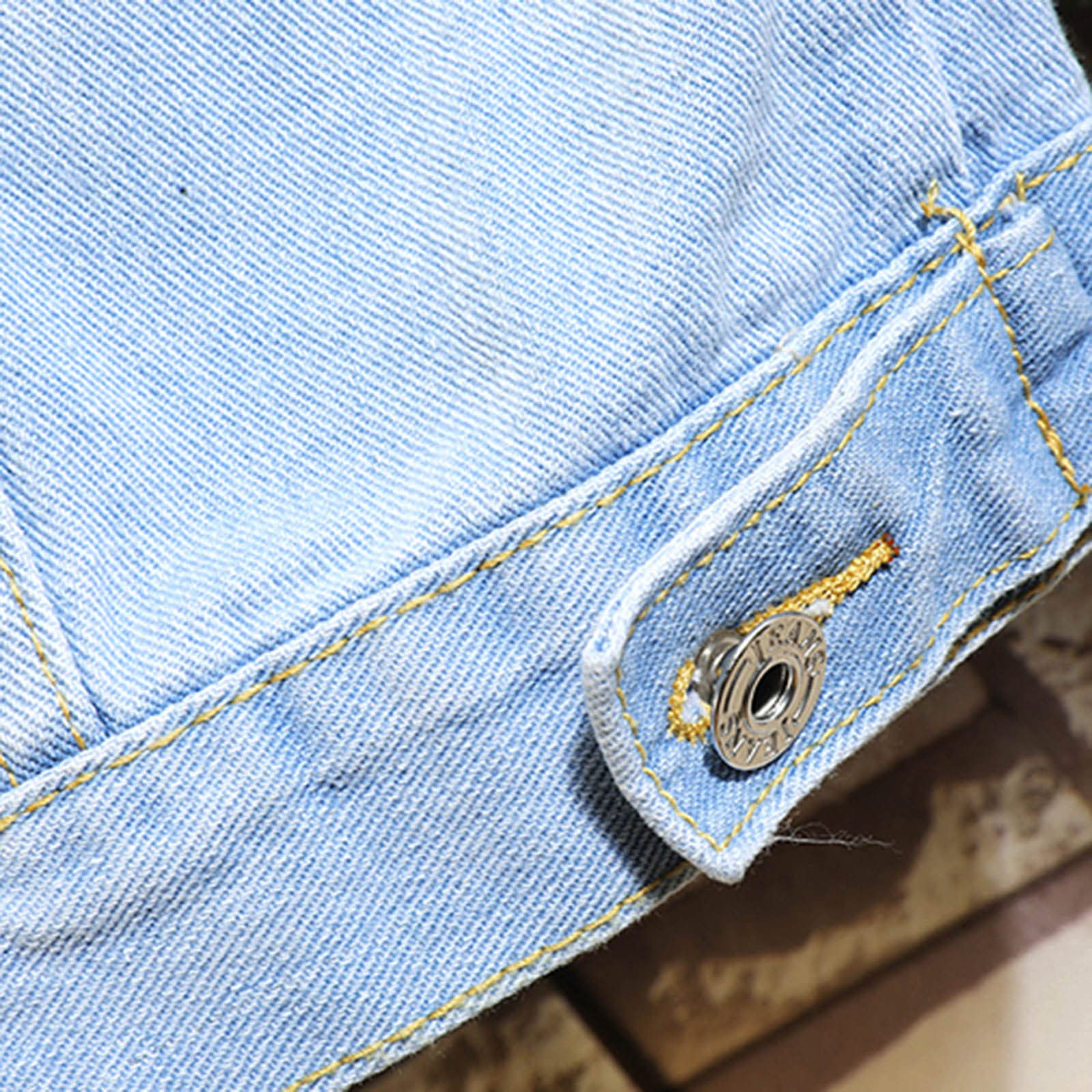 Giacca di Jeans da Uomo, Giacca Uomo Primaverile, Estivo Casual Denim Giacca Moto Slim Fit Jacket Uomo Primavera/Estate/Autunno Maniche Lunghe Giubbino Sportiva Giacca da Lavoro Giacca da Camionista