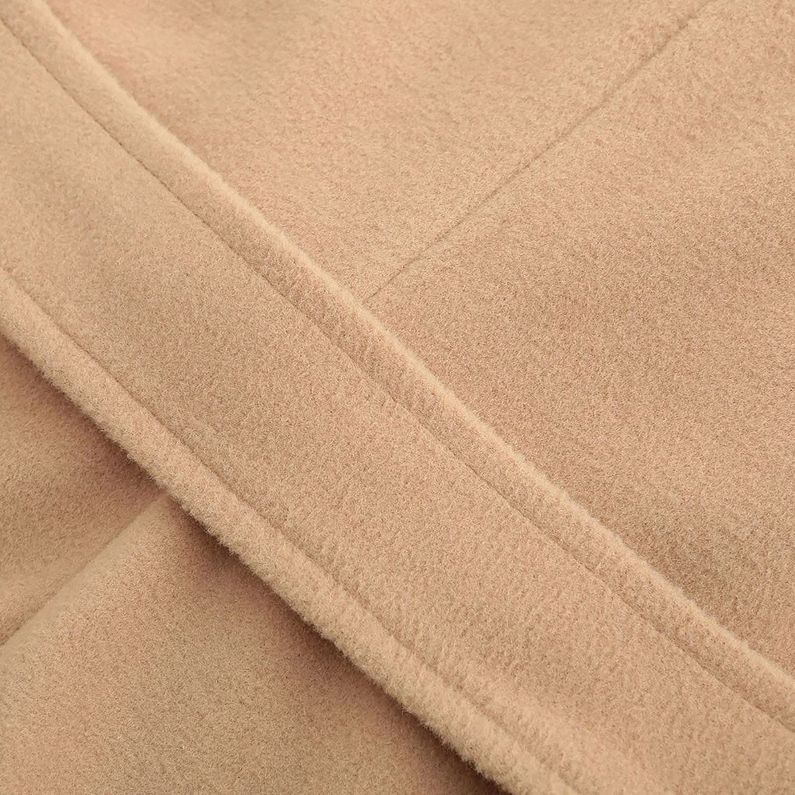 Trenchcoat Damen Lang Mantel Winddicht Übergangsjacke Elegant Frühlingsmantel Mit Knöpfen Jacken Mit Gürtel Slim Fit Wintermantel Locker Übergangsmantel Revers Damen-Mäntel Einfarbig Aufdruck