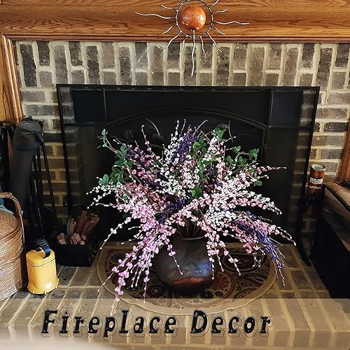 Miniatura 7 de Wootkey 5 flores artificiales de jazmín de 30 pulgadas de largo, ramas secas para Año Nuevo, boda, bricolaje, arte floral, hogar, oficina, fiesta,