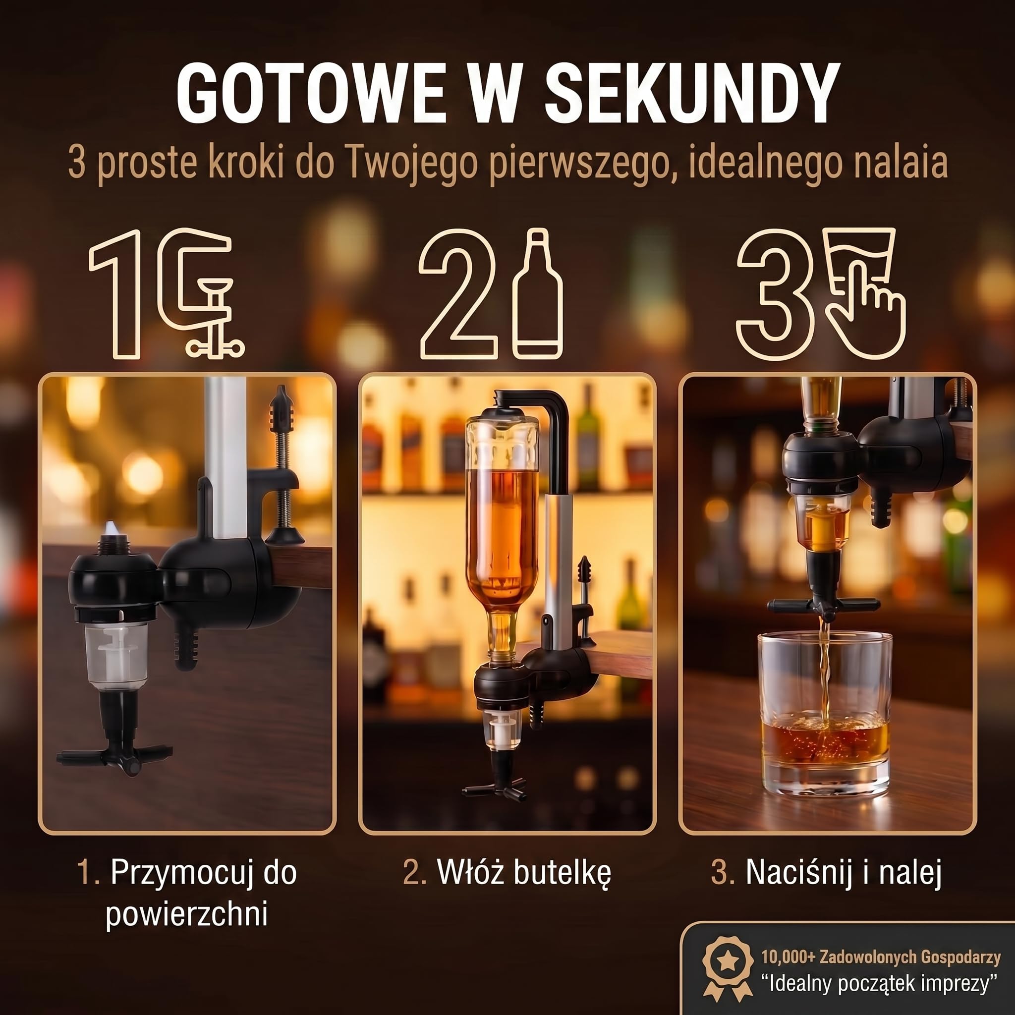 Bar-Butler do napojów spirytusowych, uchwyt na butelki z napojami, dozownik 4cl, dozownik do napojów, uchwyt na butelki, porcjowanie napojów